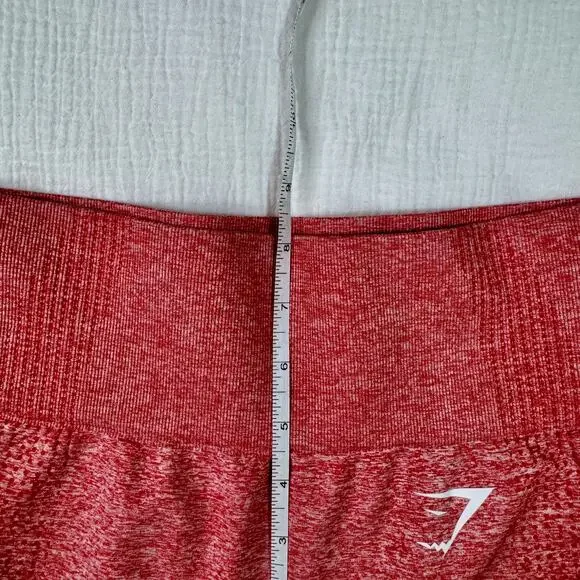 GYMSHARK Vital Seamless Leggings Rose Slate Marl Red Women’s XS NWT Athleisure - Picture 13 of 15